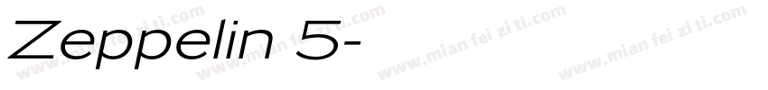 Zeppelin 5字体转换